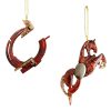Набор елочных игрушек: Лошадь, Подкова