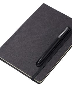 Блокнот А5 NotaBene с металлической шариковой ручкой и подставкой для телефона