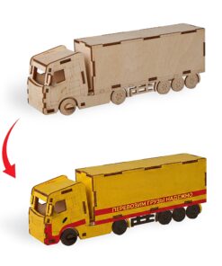 Alternative view of Деревянный 3d пазл Грузовик